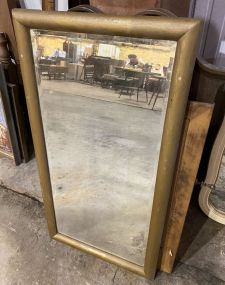 Painted Gold Wood Framed Mirror