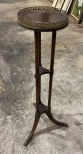 Mahogany Pedestal Plant Stand