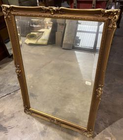 Vintage Framed Beveled Mirror