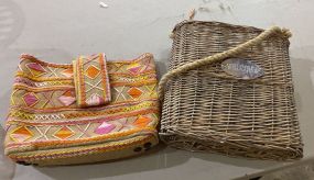Ladies Purse and Woven Ladies Carrying Purse