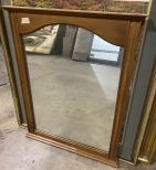 Cherry Framed Hanging Dresser Mirror