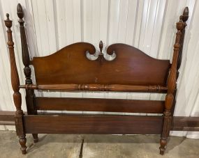 Chippendale Style Vintage Four Poster Bed