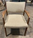 Oak Upholstered Arm Chair