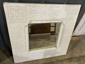 Decorative Metal White Painted Mirror