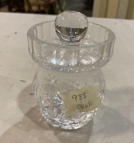 Waterford Crystal Style Condiment Jar