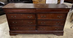 Modern Cherry Double Dresser