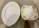 Porcelain Platter and Noritake Salad Plates