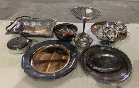 Group of Serving Silver Plate