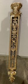 Syroco Plastic Gold Gilt Wall Plaque