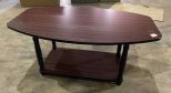 Modern Cherry Oval Coffee Table