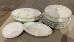 MZ Austria Porcelain Tureens, Plates, and Platter
