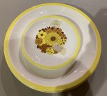 Partial Piece of Sunflower Dinnerware
