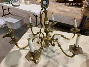 Colonial Style 6 Arm Light Fixture