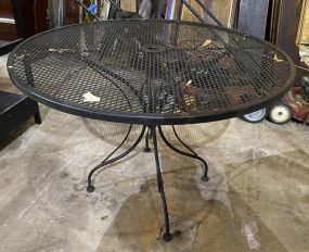 Wrought Iron Round Patio Table