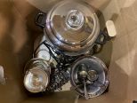 Box Lot of Silver Plate Serving