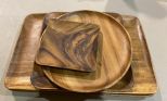 Wood Trays and Plates