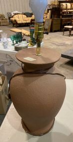 Ceramic Brown Table Vase Lamp