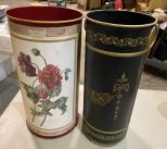 Two Metal Decorative Umbrella Stands