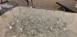 Group of Clear Glass Stemware