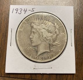 1934 S Peace Liberty Dollar