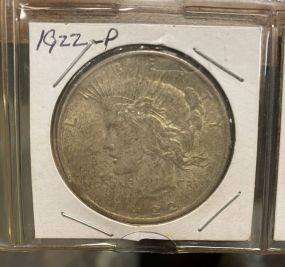 1922 D Peace Liberty Dollar