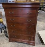 Tall Modern Cherry Chest of Drawers