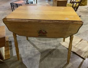 Vintage Oak Drop Leaf Kitchen Table