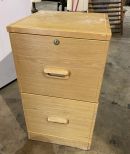 Modern Pine Two Drawer File Cabinet