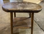 Oak Primitive Style Stool