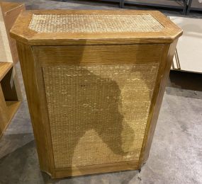 Modern Wood and Woven Clothes Hamper