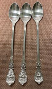 3 Reed & Barton Sterling Ice Tea Spoons
