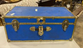 Vintage Blue Storage Trunk