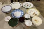 Collection of Porcelain Plates, Bowls and Cups