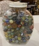 Jar of Vintage Glass Marbles