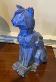 Art Deco Shearwater Cubist Cat Pottery