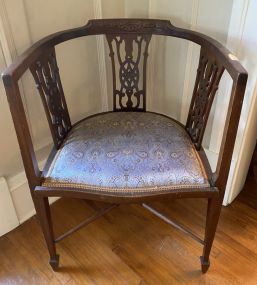 Vintage Edwardian Mahogany Tub Chair