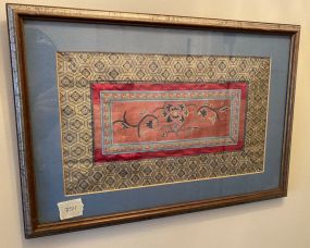 Framed Asian Silk Tapestry