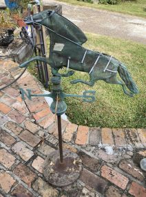 Vintage Copper Horse Weathervane