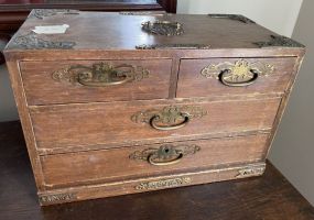 Vintage Wood Jewelry Box