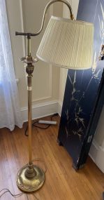 Mid Century Brass Floor Lamp