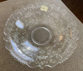 Fostoria Bouquet Glass Plate