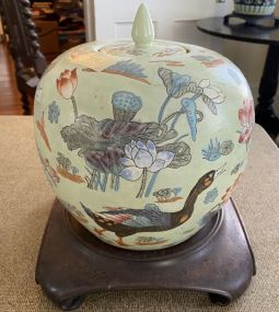 Chinese Vintage Porcelain Ginger Jar