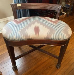 Mid 20th Century Mahogany Vanity Stool