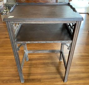 Vintage Mahogany Telephone Side Table