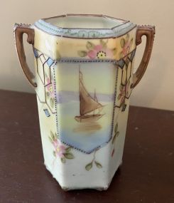 Hand Painted Nippon Vase