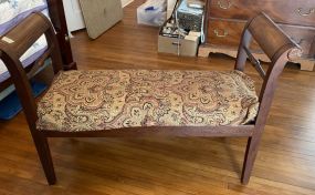 Modern Regency Style Cherry Bed/Window Bench