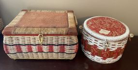 Two Basket with Sewing Accessories