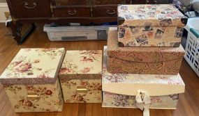 Five Decorative Storage Boxes