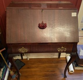 Vintage Mahogany French Style Secretary Desk