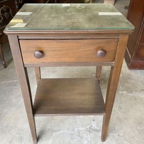 Late 20th Century Mahogany Side Table